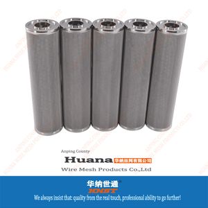 5 25 50 100 150 200 Micron Strainer 304 Stainless Steel Round Cylinder Screen Wire Mesh Filter Element
