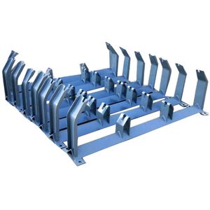 Robust Steel Roller Frame for Reliable Rubber Conveyor Idler Bracket