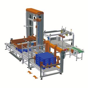 Low Level Palletizer Automatic Bag and Carton Palletizer Machine for Packaging Line
