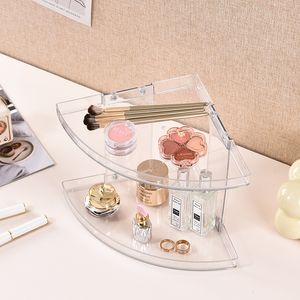 Acrylic Display Stand Multi-Layer Kitchen Organizer Rack Corner Shelf Stackable Display