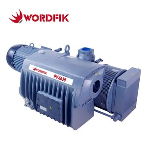 Wordfik Pvx630 High Flow 640-750m³ /H Air-Cooled 15kw 18kw Oil-Lubricated Rotary Vane Vacuum Pump for Foundry Vacuum Degassing