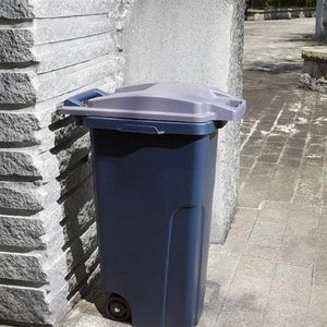 Plastic Dustbin Wheelie Trash Can Recycle Garbage Container Outdoor Waste Bin