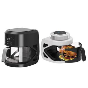 1350W 5L Large Capacity with View Window Air Fryer Oven Single Basket Digital Control for Family Meals