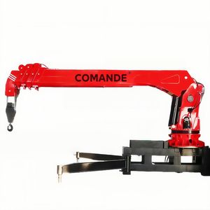 Factory Customized Heavy-Duty 360° Full-Rotation12ton Hydraulic Mobile Telescopic Boom Marine Deck Crane for Efficient Offshore Port Shipboard Cargo Handling