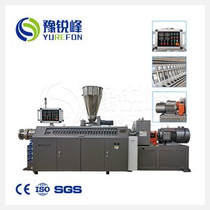 Plastic Machine PVC Conical Twin Screw Extruder for Pipe Profile Sheet Extrusion