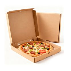 Wholesale Custom Premium Kraft Corrugated Cardboard Box Slice Pizza Boxes with Logo