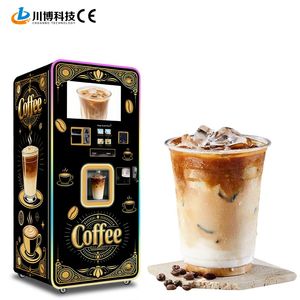 Convenient Coin Payment Intelligent Touch-Screen Fully Automatic Coffee Vending Machine