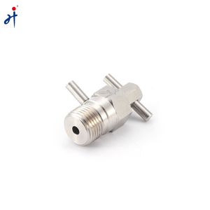 SS316 Stainless Steel Purge Valve1/4 NPT Male Thread 6000psi Bleed Valve