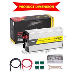 1000W 12V/24V/48V DC to AC 110V/220V off Grid Power Inverter