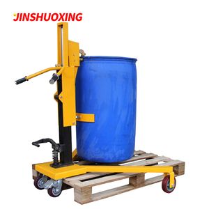 High Quality Hand Lift Hydraulic Manual Oil Drum Trucks for Sale