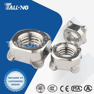 Manufacturer Wholesale Factory Direct Custom Stainless Steel 304, 316, M3 M4 M5 M6 M8 M10 M12 Weld Polished Hexagon Welding Nut