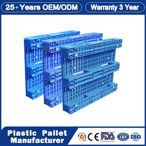Plastic Pallet Manufacturer Industrial Rackable Logistics Stackable One Way Export Drum Oil Spill Hygienic Warehouse Storage Euro HDPE Heavy Duty Plastic Pallet