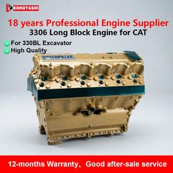 High Quality Durable Construction 3306 Long Block Engine Assembly for Caterpillar 330bl Excavator