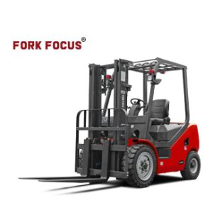 Hydraulic Forklift 2.5t Forkfocus Diesel Forklift with Automatic Transmission and Isuzu Engine in Food and Pharma Industry