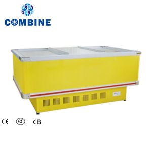 Premium Island Freezer Display for Supermarkets and Retail Stores
