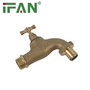 Ifan Factory OEM Brass Bibcock 1/2" 3/4" Brass Tap with Water Outlet Brass Bibcock Tap