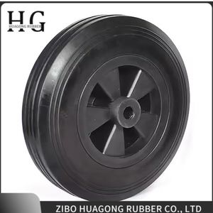 Motorcycle Tire Quality 3.50-8 Rubber Wheel with Tubeless Tyre with Rim for Workshop Forlift Pallet Truck with Bearing 6205zz
