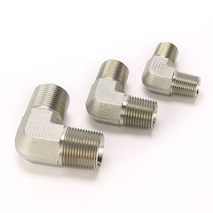 Carbon Steel 90 Degree NPT Hydraulic Hose Adapter