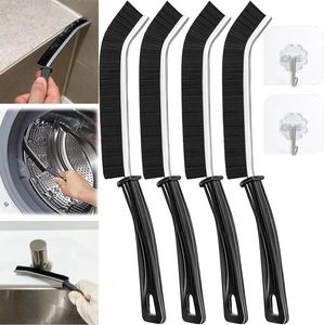 Multi-Purpose Hard Bristle Crevice Cleaning Brush -Deep Reach Gap Cleaning Tool for Household Use -Versatile, Durable, Thin Brush to Clean Tight Spaces