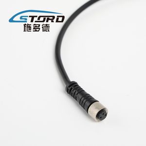 Sensor Industrial Socket, Straight Hole Socket Connecting Plug Cable M8 Rk01-1-2