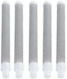 5 Pack Airless Spray Gun Filter 60 Mesh Replacement High Pressure Spraying Accessories Push on Type
