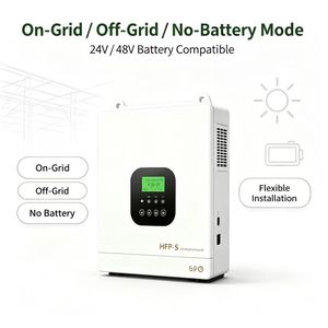 Wall Mounted Hybrid Solar Inverter and Battery Storage System with Smart WiFi Monitoring and Control