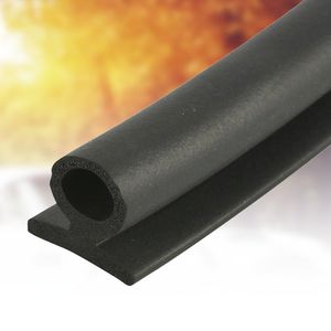Black EPDM Foam Rubber T Shape Weather Seal Strip for Windows