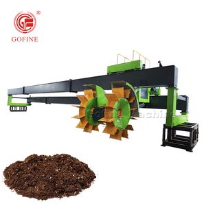 Gofine Organic Fertilizer Making Line Fertilizer Compost Turner Machine Price