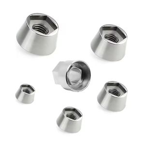Custom CNC Machining Rapid Prototyping with Anodizing Milling Turning Stainless Steel Fastener Security Nut for Bike Bicycle Wheel