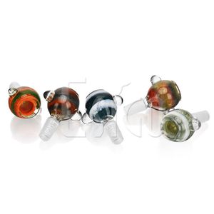 Esigo Wholesale Colorful Glass Bowl 14mm Male Joint Vibrant Tinted Smoking Accessories Dry Herb Oil Display Box