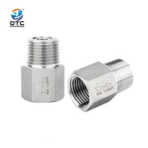 High Quality Straight Threaded Pipe Fittings Bsp NPT Jic Hydraulic Straight Connectors Factory Supply