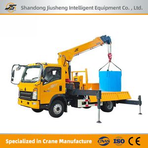 3ton5ton6.3ton8tons Hydraulic Telescopic Lorry Crane with Remote Control Truck-Mounted Crane