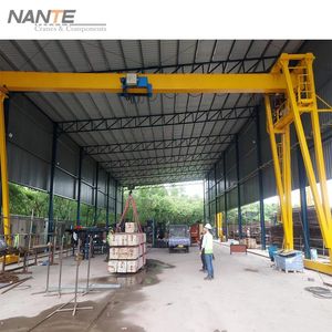 10 Ton Traveling Single Beam Gantry Crane with Electric Hoist