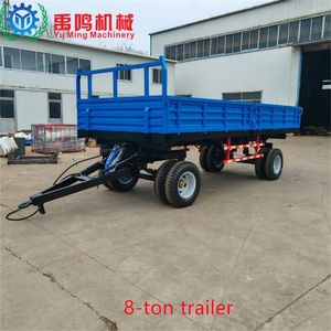 Farm Trailer Agricultural Transporter Tractor 8ton 8 Rounds Hydraulic Tractor Trailer