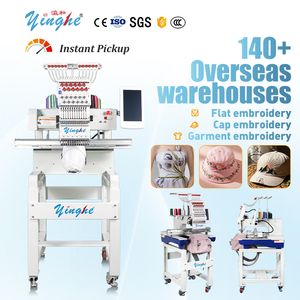 Yinghe Single Head 12 Needles Multifuctional Computerized Embroidery Machine for Clothing Industry