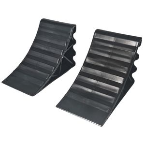 Trailer Plastic Wheel Chocks, Mini Wheel Wedge, Lightweight Wheel Stoppers for Cars Campers Trucks Rvs