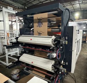 2 Colors Flexo Printer Paper Roll Cross Cutting to Sheet Machine