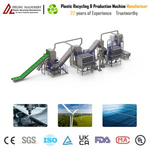 High Performance Fiberglass Shredding Crushing Grinding Sorting Line Machine for Wind Turbine Blade Solar Panel FRP Pipe Plastic Drum Composite Waste Recycling