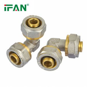 Ifan ASTM F1281 Factory OEM Plumbing Fittings Pex Pipe Fitting 16-32mm Equal Elbow Brass Pex Fittings