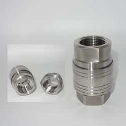 Naiwo No Valve Coupling Quick Coupler Stainless Water Quick Connector (Stainless)
