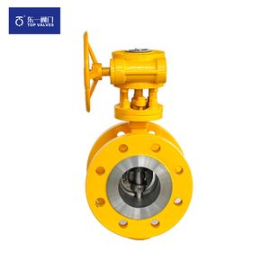 Triple Eccentric Flange Butterfly Valve with API 609 Certified Made of Carbon Steel & Stainless Steel Operated by Worm Gear with Tsg Certified - Marine Hardware