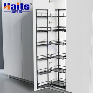 4/5/6 Tier Wire Mesh Pull out Tall Larder Organizer Basket