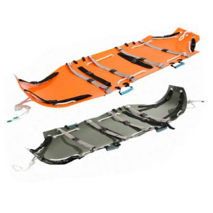 Orange Plastic Portable Emergency Foldable Rescue Waterproof Roll PE First Aid Stretcher