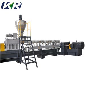 Two Stage Recycling Extruder Machine for PVC Plastic Granules Pellets