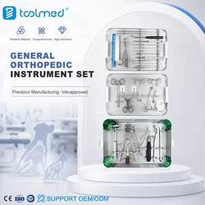 Toolmed Veterinary Orthopedic Instruments Trauma Kit General Orthopedic Instrument Set for Animal Surgery
