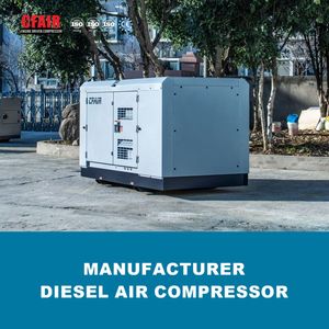 265 Cfm 7 Bar Box Type Portable Diesel Screw Air Compressor