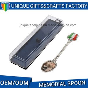 OEM China Manufacture Souvenir Spoon with Epoxy Sticker