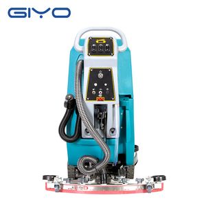 Commercial Cordless Electric Hand Push Floor Scrubber for Airport