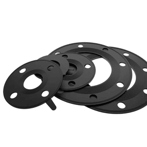 Hole-Equipped Flange Rubber Gasket, Black Rubber Flange Sealing Gasket