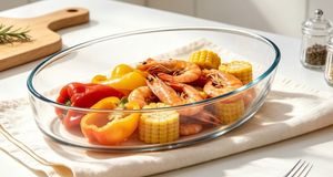Heat Resistant Glass Baking Dish Borosilicate Glass Glass Bakeware 3L 34.4*22.4*6.1